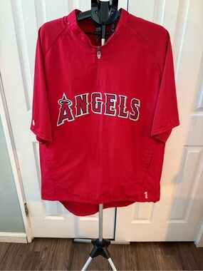 Majestic Anaheim/Los Angeles Angels Short Sleeved Windbreaker